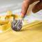 Ravioli Stamp Maker Cutter with Roller Wheel Set, Wooden Handle and Fluted Edge, Pasta Press Kitchen Attachment
