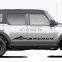 For Ford Bronco Body Side Stripe Skirt Roof Hood Decal Sticker  Vinyl Sport Badge Car Styling Accessories Red