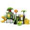 Children playland plastic slide outdoor play equipment for kindergarten