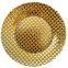 Wholesales Round Shape 13 Inches Gold Glass Under Plate Chargers Natural Dinnerware Dishes And Plates