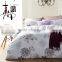 Tencel reactive flower printed king size comforter bedding set