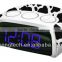 Middle size Zebra Pattern Digital PLL Radio Alarm Clock AM FM Radio