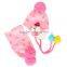 Two Piece Set Winter 2015 Newest Polka Dot Knitted Snowman Applique Pom Poms Boys Girls Baby Scarf and Beanie Hats