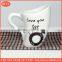 cartoon mug wholesales custom white sublimation coffee ceramic cups with handle porcelain coffee mug