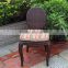 fashion 5 piece broad rattan dining table and chair set