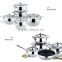 10pcs cookware sets metal kitchenware and cookware
