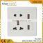 International Universal /Middle East Double USB Wall Socket 250V 16A Brush Finishing Charging for iPhone 6s