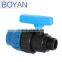 China manufacturer BOYAN pp single union compression male ball valve