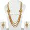 Indian Traditional Gold Plated Long Necklace Sets