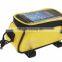 ROSWHEEL Hot sale bicycle frame mobile bag with clear PVC screen