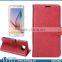 Retro Leather Flip Wallet Case for Galaxy S6,Crazy Horse Pattern for S6 Protective Case