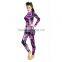 Wholesale cheap youth women's long sleeve rash guard full cover swimwear