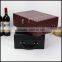 Manufacturers selling leather grade wine packaging bo Wine special wine gift boes are packed two pieces