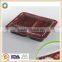 800ML PP Disposable Two Compartments Plastic Food Container SGS/FDA Appoval Microwave Oven safe