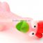 Pink duck sound vinly toys pet toys for squeaky puppy toys squeaker animal shape soft vinyl dog toys