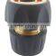 3/4" HOSE CONNECTOR (STOP), Brass, Soft grip, TRP coated