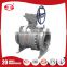 casting steel 3pc flange ball valve(DIN) with mounting pad manufacture in China