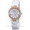 Hot New Products for 2015 Sapphire Fashion White Ceramic Watch