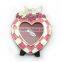 wholesale metal heart shaped wedding doves photo frame for wedding gift,Decorated with crystals enamel <DPFA5056-01>