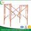 Galvanized scaffolding frames