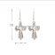 Bridal Earring Cross Long Fashion Dangle Drop Earring for Party