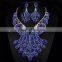 Newest high quality RHINESTONE BRIDAL JEWELRY SET/ wholesale Fashion Rhinestone Statement Jewelry Set for wedding