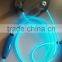 3.5mm connector earhook style EL wire earphone light up glowing earphone with MIC
