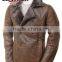 Superior Long Raccoon Dog Fur Coat with Leather Wholesale Price for men