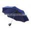 High Quality Automatic Open and Close Curved Handle 3 Fold Umbrella