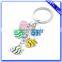 Wholesale Fashion Custom Zinc Alloy Gold Metal Bag Keychain