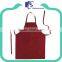 Women kitchen cotton fabric household green apron
