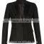 2015High Quality Black Slim Fit Business Handmade tailor suits for women