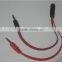 Gold Plated 3.5mm Female to 2 Male Headphone Mic Audio Y Splitter Cable with Separate Headphone / Microphone Plugs, Aluminum Cas