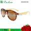 PC frame with bamboo temple new polarized bamboo sunglasses UV400 mirror coating lens