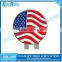USA Flag Design Magnetic Golf Ball Marker Hat Clip