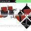 Luxuriant Flexible Folding Office Waiting Chairs With Tea Tablet Arm I225-3+06C+01