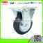 80mm Black rubber caster wheel with steel center