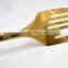 Nice Appearance China Manufacturer gold plating stainless steel frying slotted turner