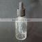 30ml Essential Oil Glass Dropper Bottle Clear Color Glass Dropper Bottles With Childpproof Cap