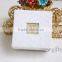 Elegant personalized wedding ring box for ceremony with beaded name plate of Y