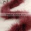 Gold Supplier CHINAZP Wholesale 40g Weight Selected Prime Quality Colored Reddish Brown Turkey Marabou Feathers Plumage Scarf Bo