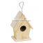 Garden decoration high quality crafts unfinished wooden bird house