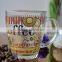 Coffee glass mug with decal drinking mug with handle