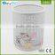 Hot sale house hold metal kitchen large white metal waste bin
