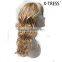 24inch blond color loose curl 100% high tempreture fibre lace front 185g Best selling simple design hair with good offer