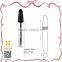 Shining gold cap clear bottle 23.5ml building mascara brush