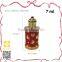 7ml elegant screw on cap electroplating golden empty oil bottle