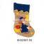 Hot sale Christmas stocking with printing & embroidery for decoration,Christmas gifts