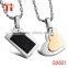 Fashion jewelry 316L stainless steel enamel heart pendent necklace