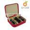 pink design color spectacle box/hard case packaging boxes/leather eyeware case